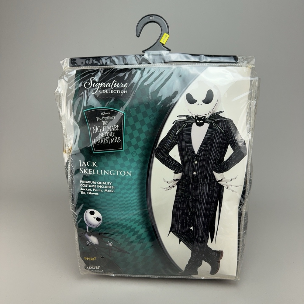 Jack Skellington Nightmare Christmas Costume Mens Medium Black Spirit Halloween